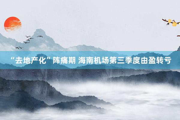“去地产化”阵痛期 海南机场第三季度由盈转亏