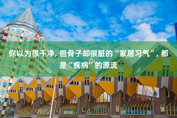 你以为很干净, 但骨子却很脏的“家居习气”, 都是“疾病”的源流