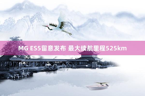 MG ES5留意发布 最大续航里程525km