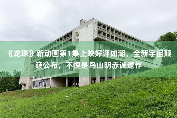 《龙珠》新动画第1集上映好评如潮，全新宇宙颠簸公布，不愧是鸟山明赤诚遗作
